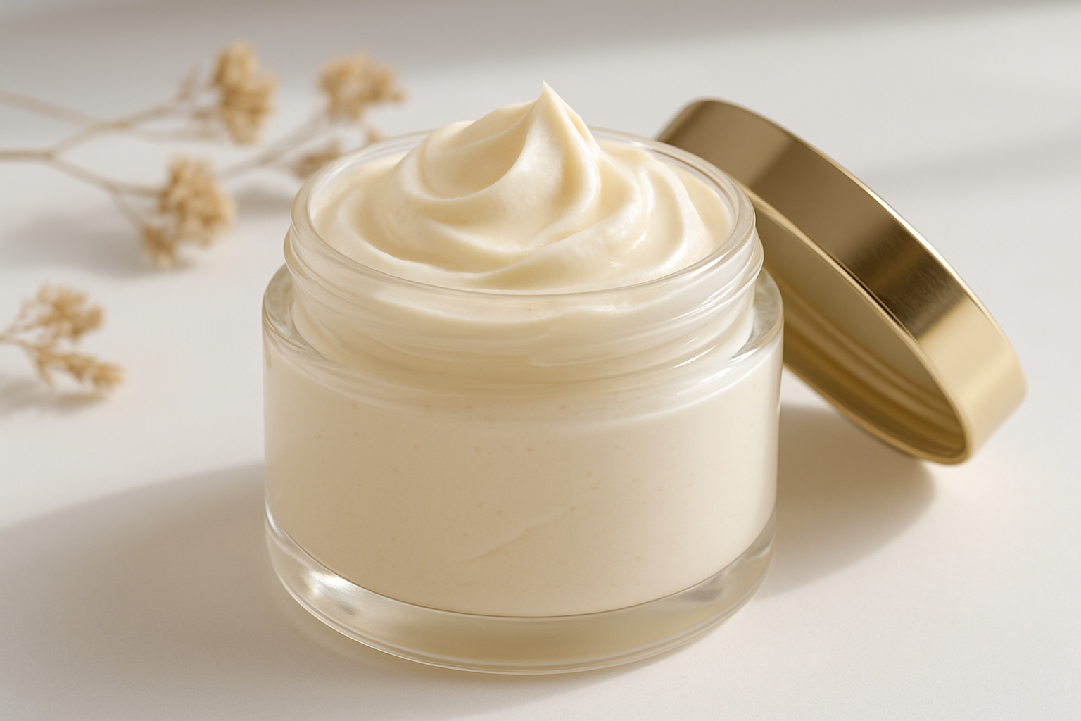 Container with body butter